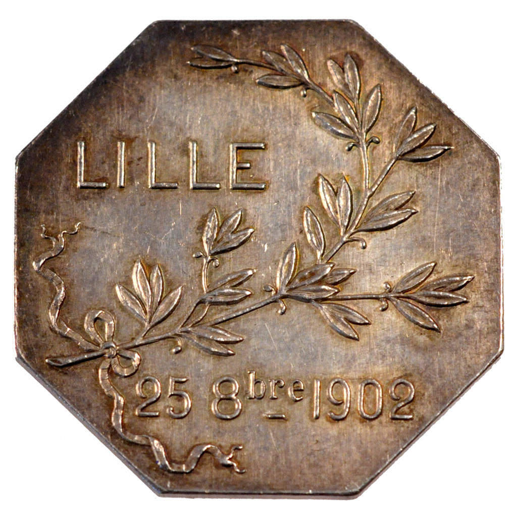 France, Savings Bank, Token, 1902, AU(55-58), Silver, 21.39