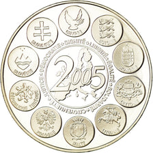 France, Medal, la Constitution Européenne, 2005, MS(65-70), Copper Plated