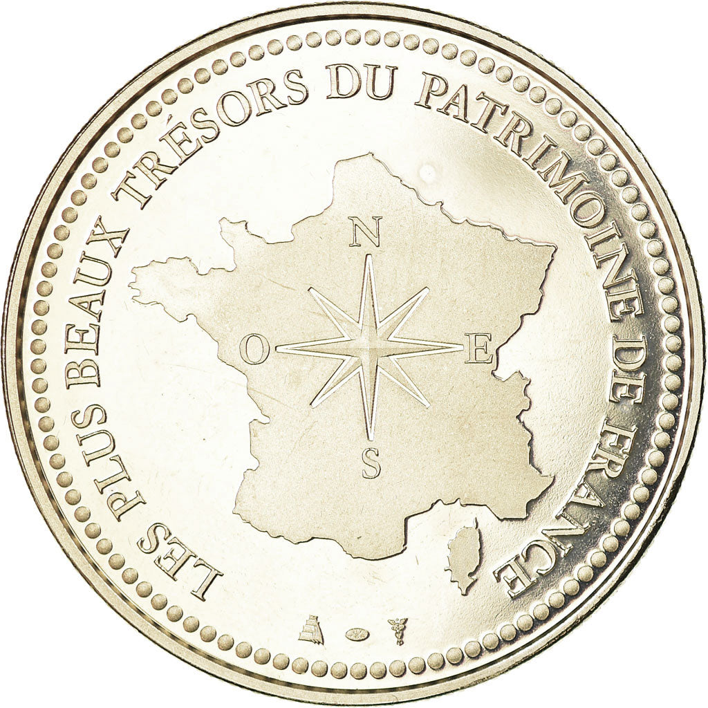 France, Medal, Le Mont Saint-Michel, Geography, MS(65-70), Copper-nickel