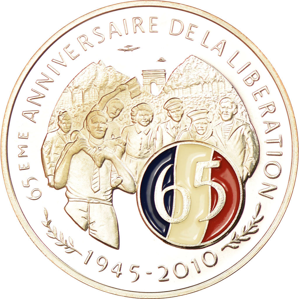 France, Medal, 65ème Anniversaire de la Libération, History, 2010, MS(65-70)