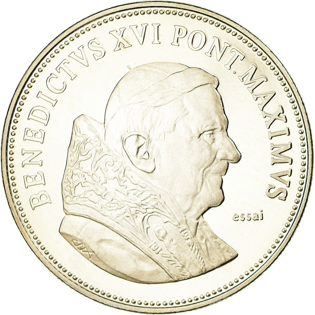 Vaticano, medaglia, Le Pape Benoit XVI, FDC, Rame-nichel