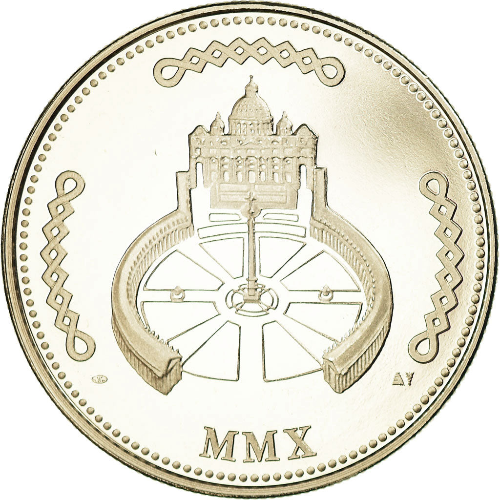 Vaticano, medaglia, Le Pape Benoit XVI, FDC, Rame-nichel