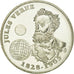 France, Medal, 30 Ecus d'Amiens, Jules  Verne, 1994-1995, MS(65-70), Silver