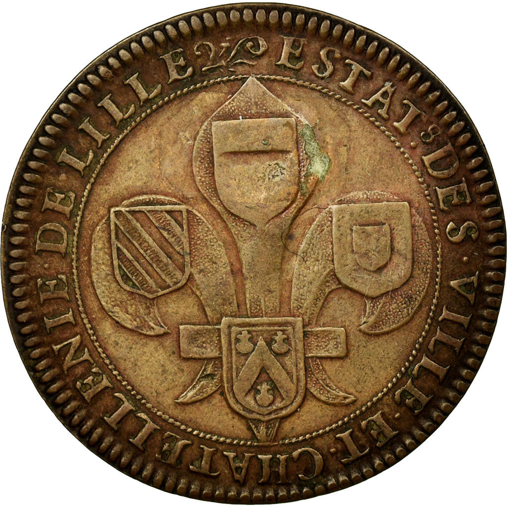 France, Token, Royal, 1667, AU(55-58), Copper, Feuardent:7222