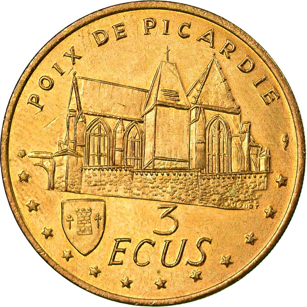 France, Medal, 3 Ecus Poix de Picardie, 10ème Fête de la Gastronomie, 1995