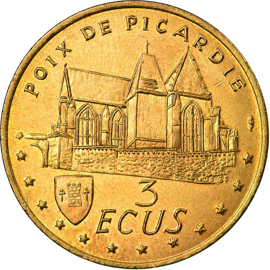 France, Medal, 3 Ecus Poix de Picardie, 10ème Fête de la Gastronomie, 1995