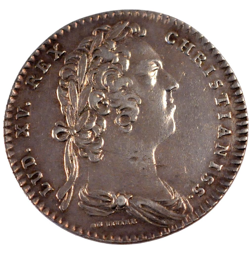 France, Royal, Token, 1731, AU(55-58), Silver, Feuardent #549, 7.09