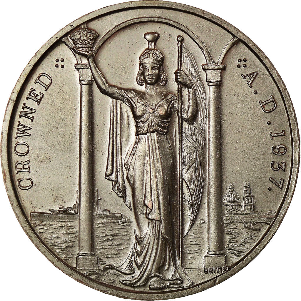 United Kingdom , Medal, Coronation of king Georges VI & Elisabeth, 1937, MS(63)