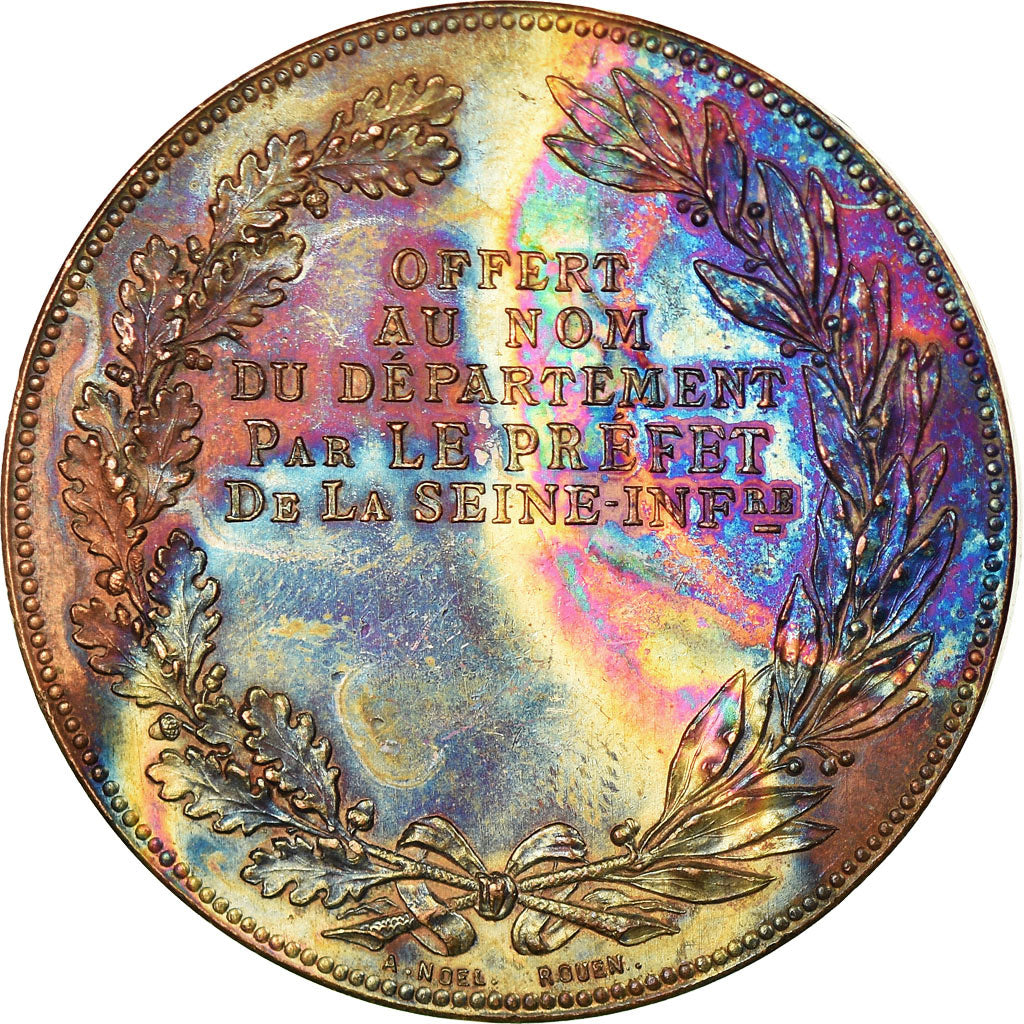France, Medal, Marianne, Offert par le Préfet de Seine-maritime, Dupuis.D