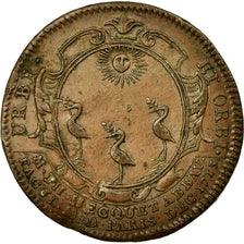 France, Token, Royal, 1713, AU(50-53), Copper, Feuardent:4533