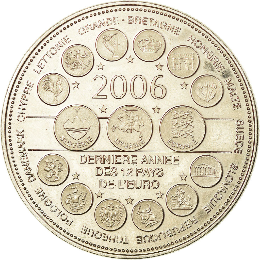 France, Medal, L'Europe des XXV, Dernière Année des 12 Pays de l'Euro, 2006