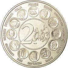 France, Médaille, L'Europe des 15, essai, 2003, SPL+, Copper-nickel