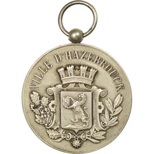France, Medal, Ville d'Hazebrouck, Quête du 31 Mars, 1924, MS(63), Silver