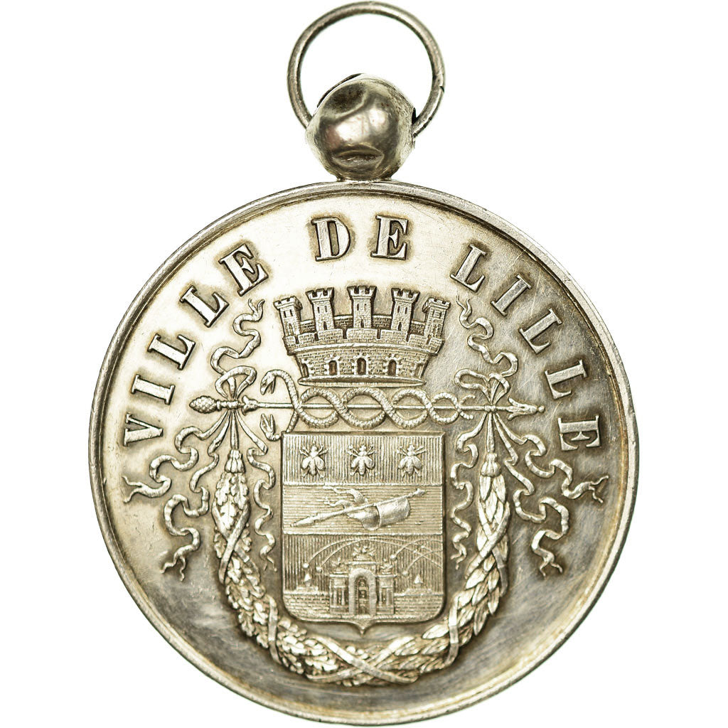 France, Medal, Ville de Lille, MS(63), Silver