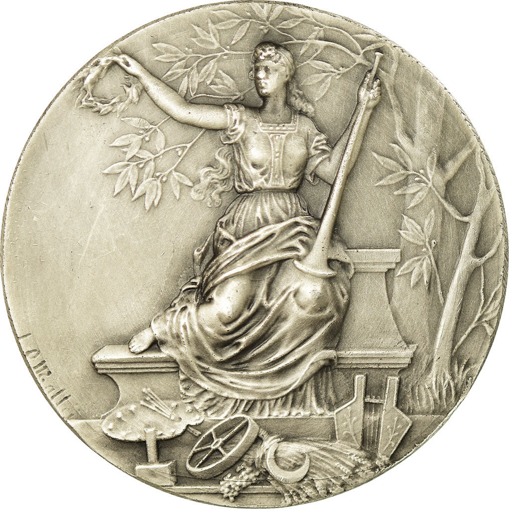 France, Médaille, Art Nouveau, C.C.A., 1972, Mattei, SPL, Argent