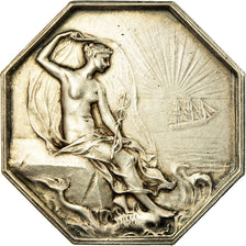 France, Jeton, Chambre de Commerce de Saint-Nazaire, O.Roty, TTB+, Argent