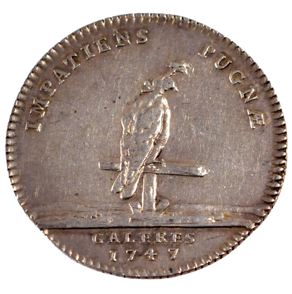 France, Royal, Token, 1747, AU(55-58), Silver, Feuardent #1547, 6.09