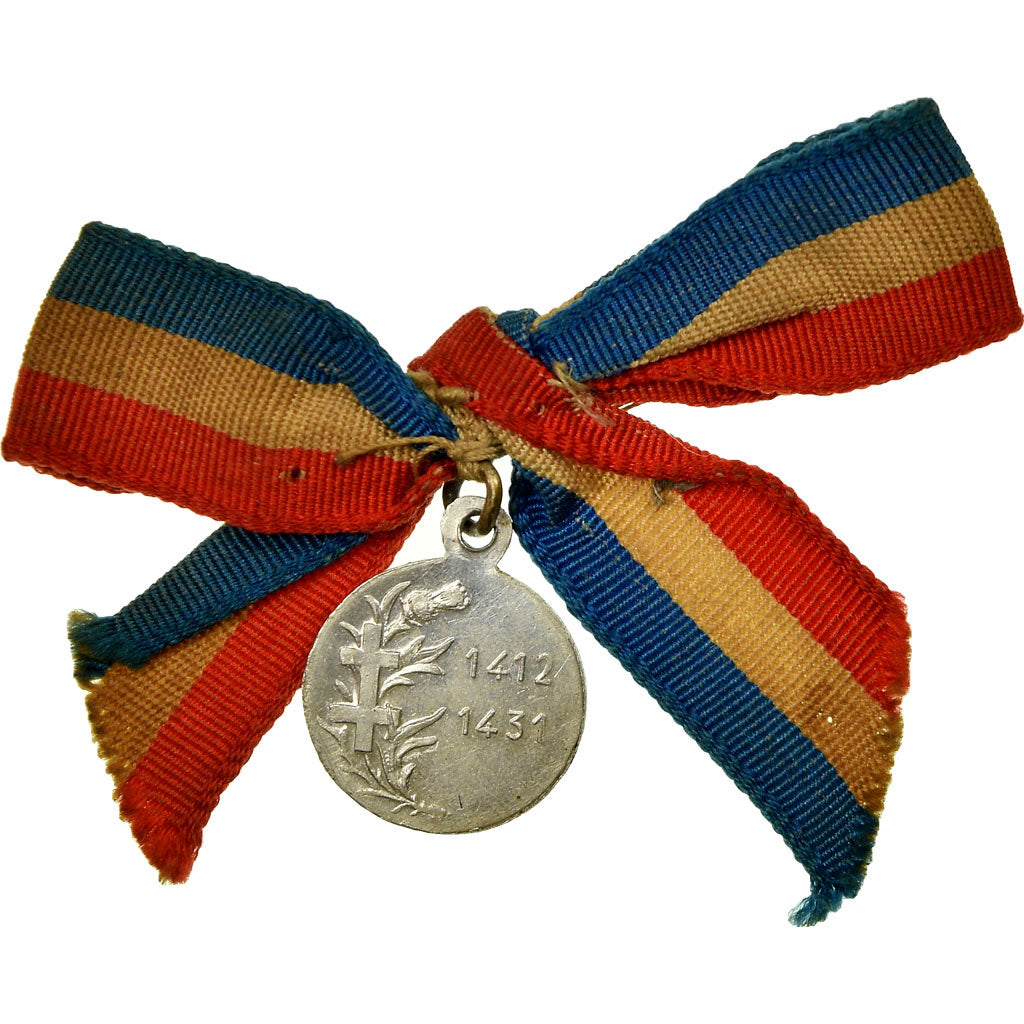 France, Jeanne d'Arc, History, Medal, Excellent Quality, Aluminum, 16