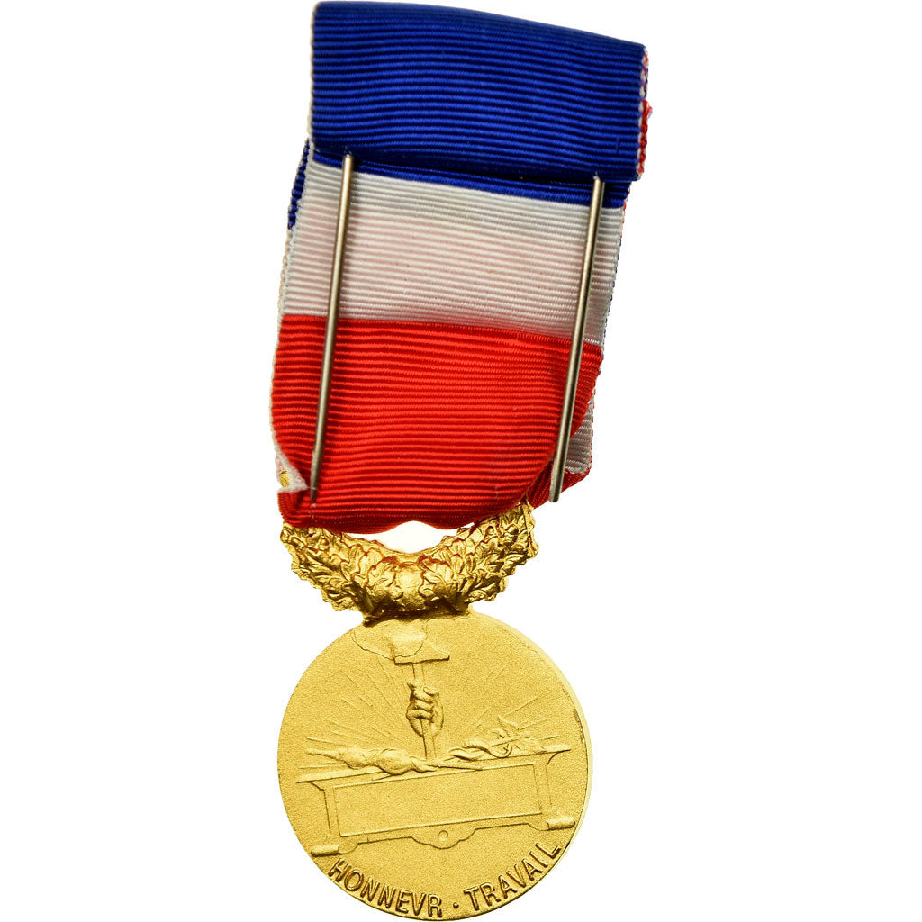 France, Médaille d'honneur du travail, Medal, Excellent Quality, Mattei, Gilt