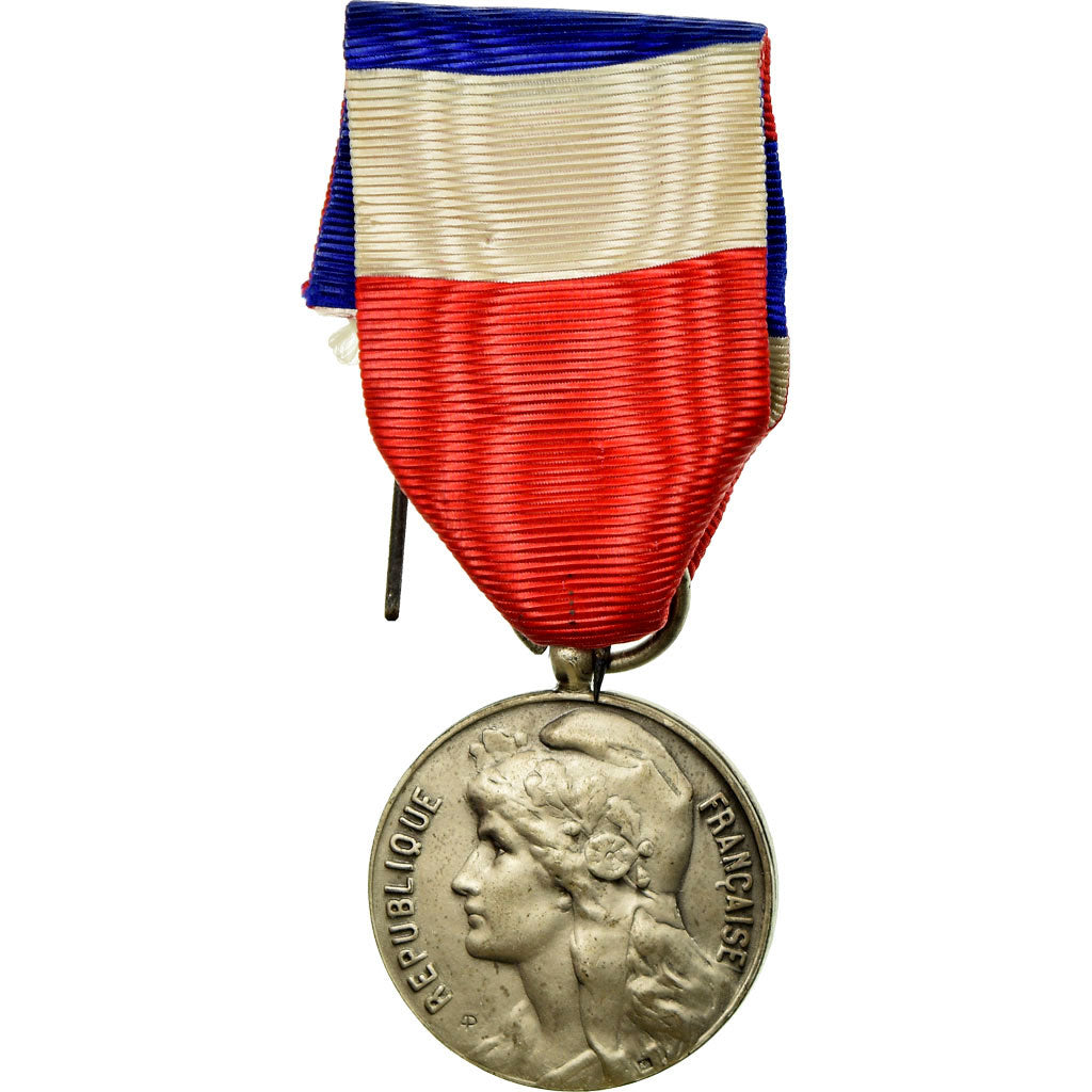 France, Industrie-Travail-Commerce, Medal, 1963, Excellent Quality, Silvered