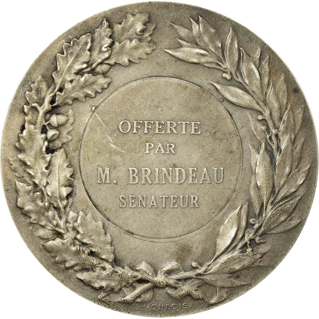 France, Médaille, Marianne Casquée, Offerte par Mr Brindeau, Sénateur