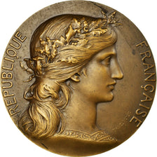 France, Médaille, Marainne, Offerte par M. René Coty, Député, Dupuis.D
