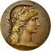 France, Médaille, Marainne, Offerte par M. René Coty, Député, Dupuis.D