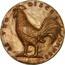 France, Medal, Ab Uno Disce Omnes, Le Coq, AU(55-58), Bronze