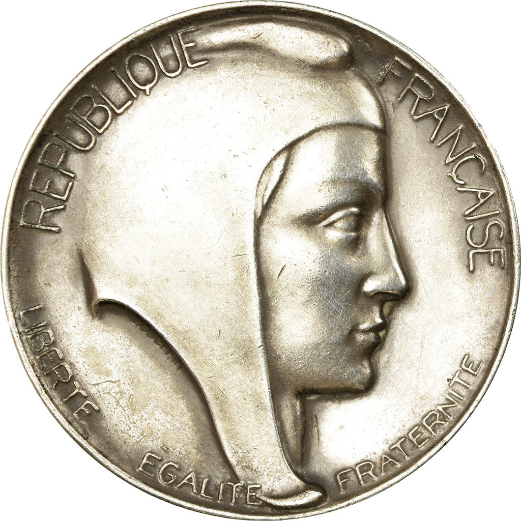 France, Medal, Marianne, Offert par Roger Dusseaulx, Ancien Ministre, Dubois.H