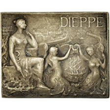 France, Medal, Ville de Dieppe, Delpech, AU(50-53), Silver