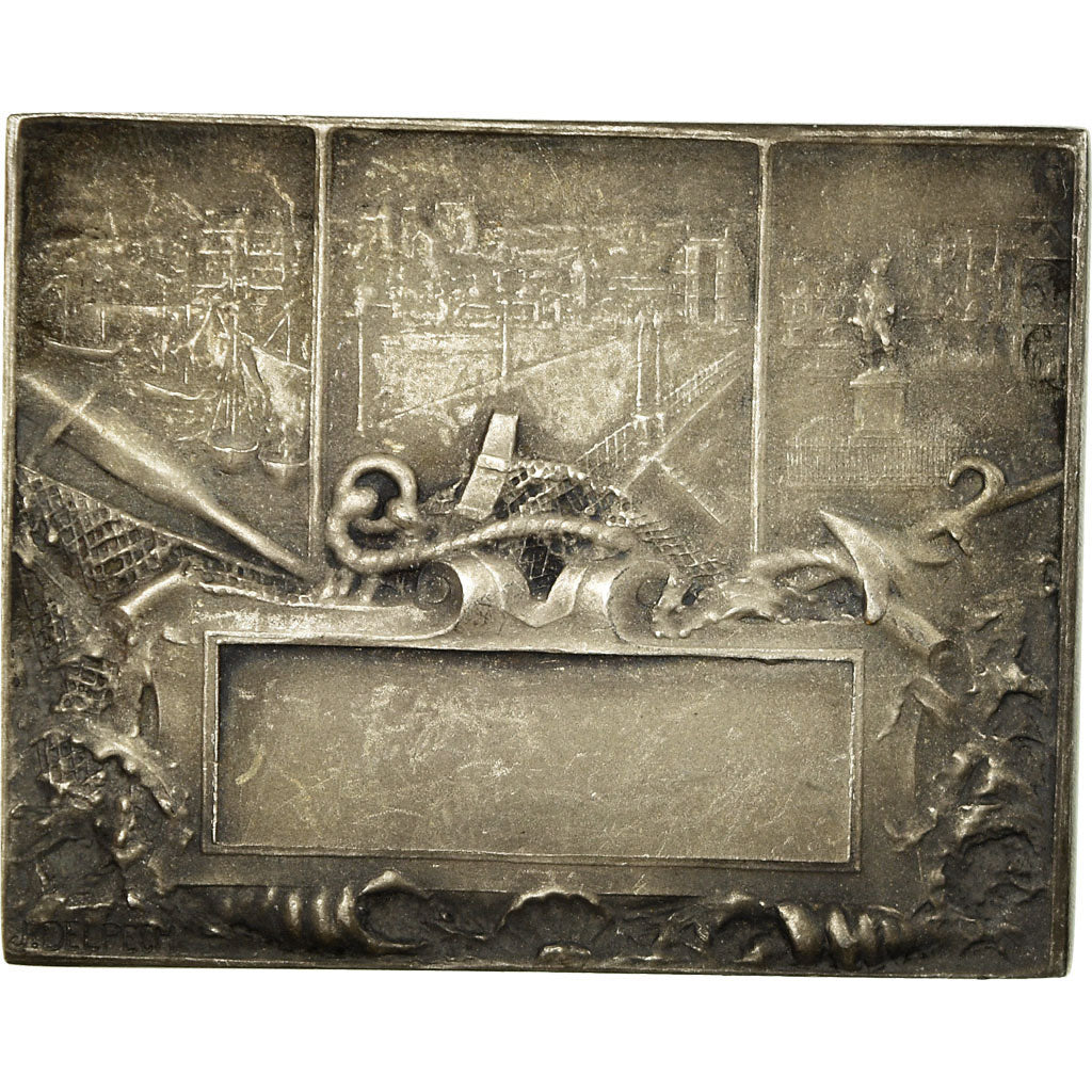 France, Medal, Ville de Dieppe, Delpech, AU(50-53), Silver