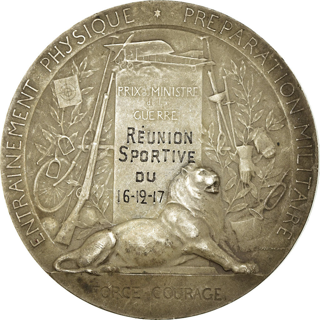 France, Médaille, Préparation Militaire, Réunion Sportive, 1917, Grandhomme