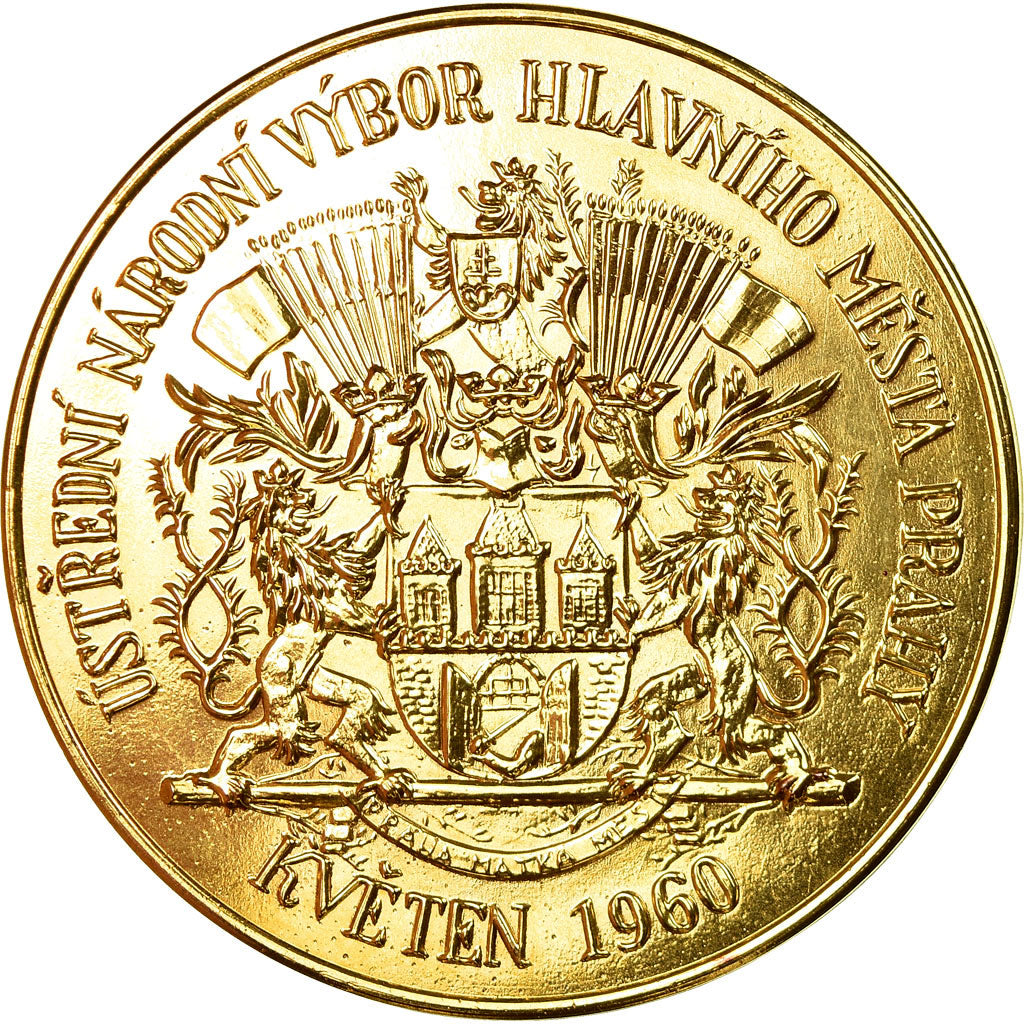 República Checa, Medal, Prahy, Kveten, 1960, MS(63), Cobre-Alumínio-Níquel