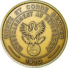 France, Medal, Encouragement au dévouement, 1987, MS(63), Gilt Bronze