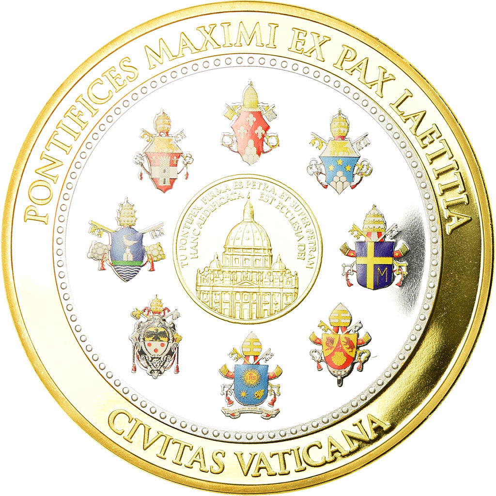 Vatican, Medal, Le Pape François, 2013, MS(65-70), Copper Gilt