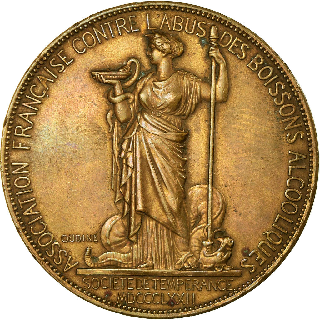France, Médaille, Abus des Boissons Alcooliques, Société de Tempérance