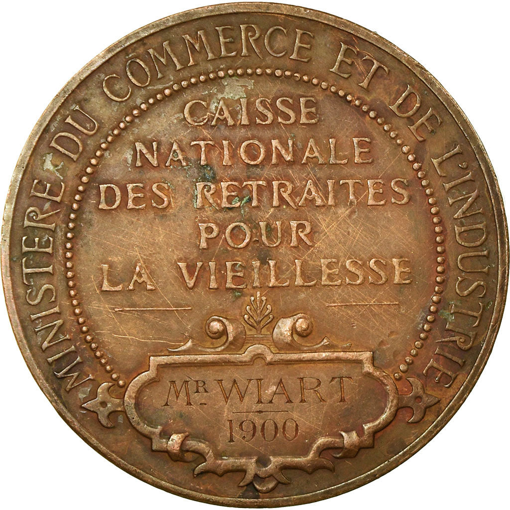 Frankreich, Medaille, Caisse Nationale des Retraites pour la Vieillesse, 1900