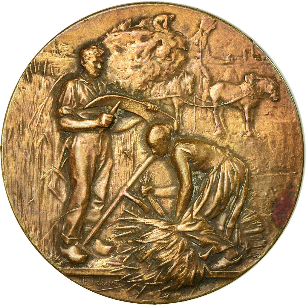 Francia, medalla, Société des Agriculteurs de la Somme, Rivet, MBC+, Bronce