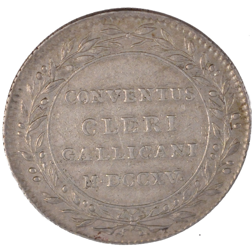 France, Royal, Token, 1715, AU(50-53), Silver, Feuardent #3953, 8.58