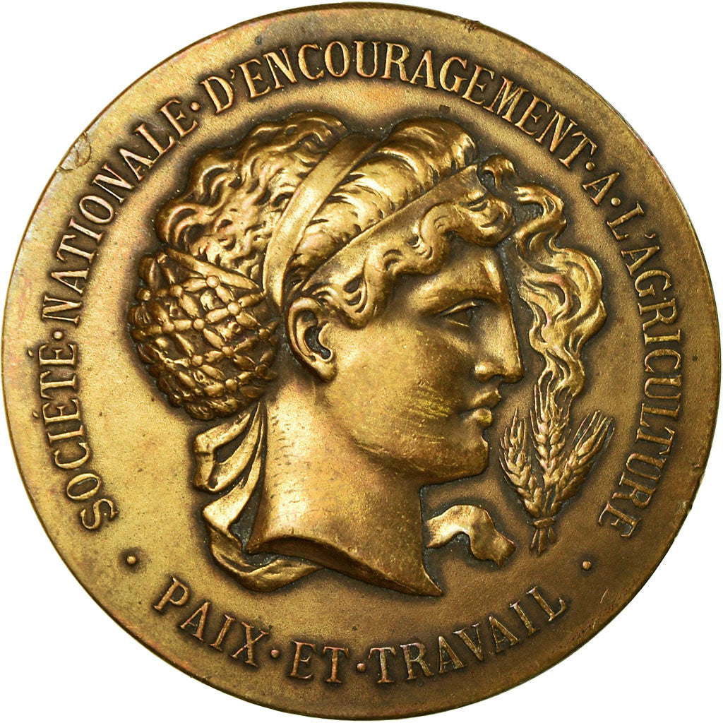 France, Medal, Société d'Encouragement à l'Agriculture d'Yvetot, AU(55-58)