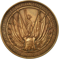 Frankreich, Medaille, La Victoire du Droit, Première Guerre Mondiale, 1919