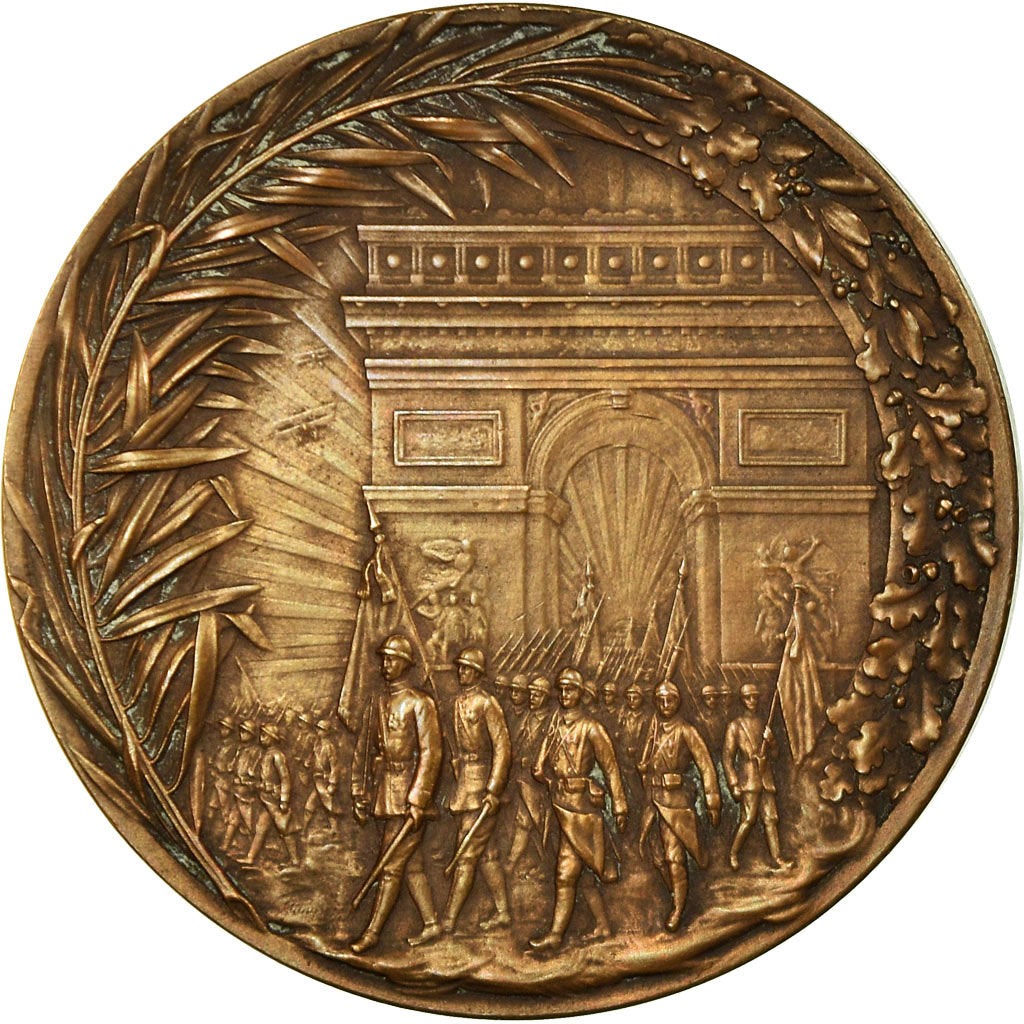 Frankreich, Medaille, La Victoire du Droit, Première Guerre Mondiale, 1919