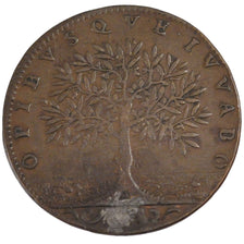 France, Royal, Token, 1680, EF(40-45), Copper, Feuardent #9814, 8.49