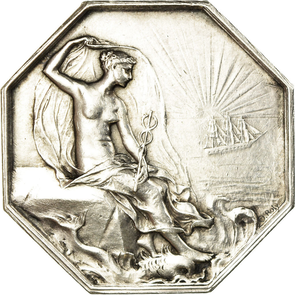 France, Jeton, Chambre de Commerce de Saint-Nazaire, O.Roty, TTB+, Argent