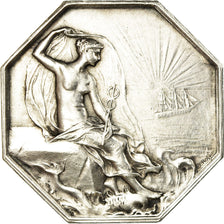 France, Jeton, Chambre de Commerce de Saint-Nazaire, O.Roty, TTB+, Argent