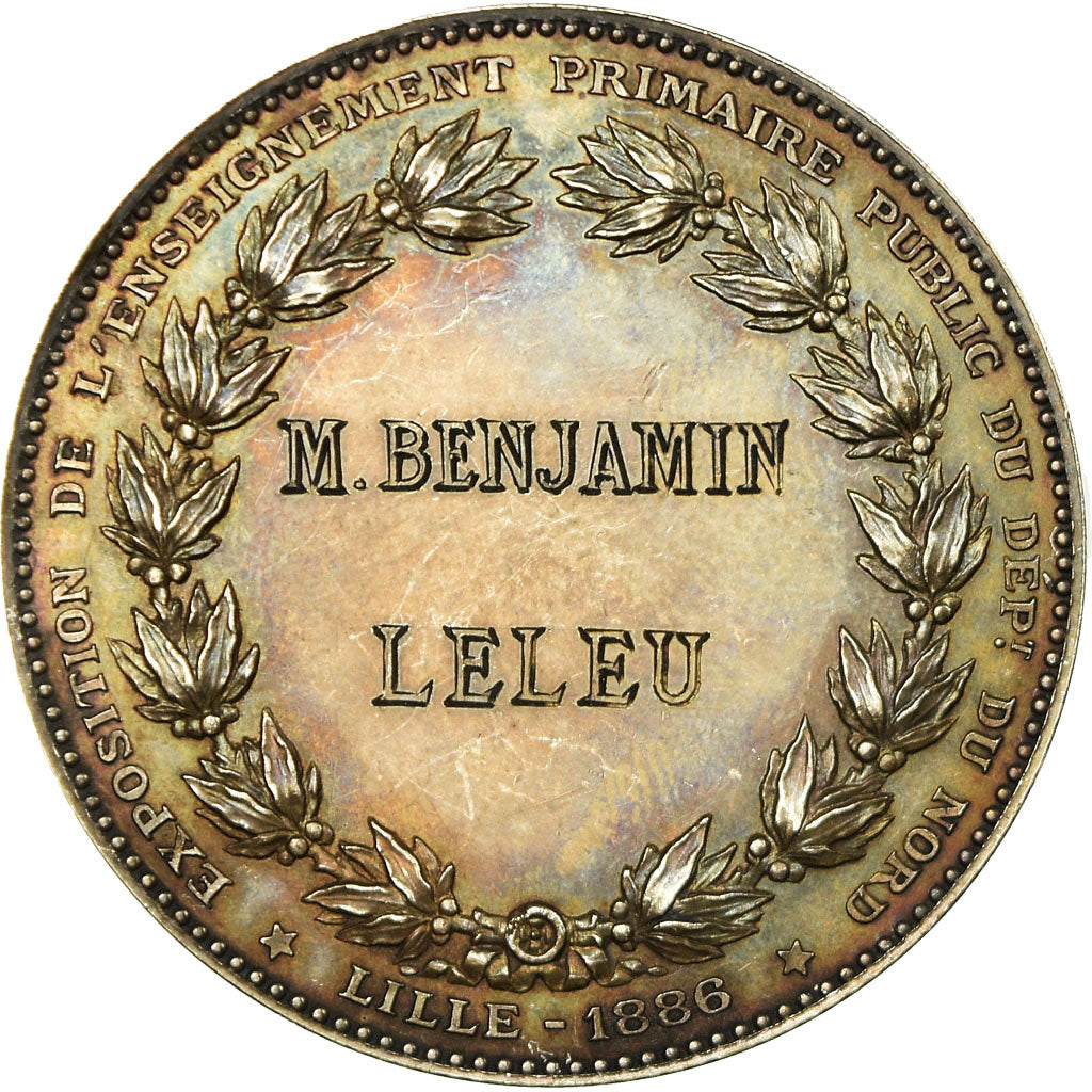 França, Medal, Exposition de l'Enseignement Primaire Public du Nord, Lille