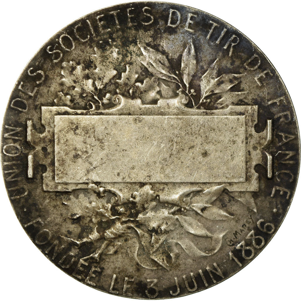França, Medal, Union des Sociétés de Tir de France, 1886, Dubois.H
