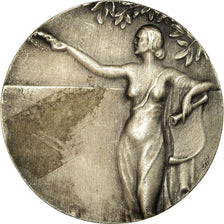 France, Medal, Art Déco, Spectacle, Neudorf, 1939, AU(55-58), Silvered bronze