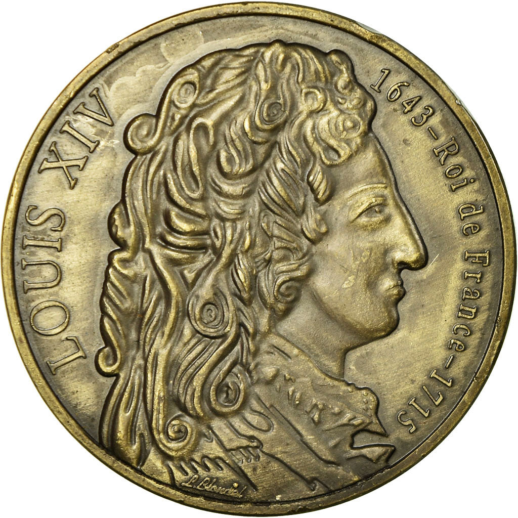 Francia, medalla, Louis XIV, Versailles, EBC+, Bronce