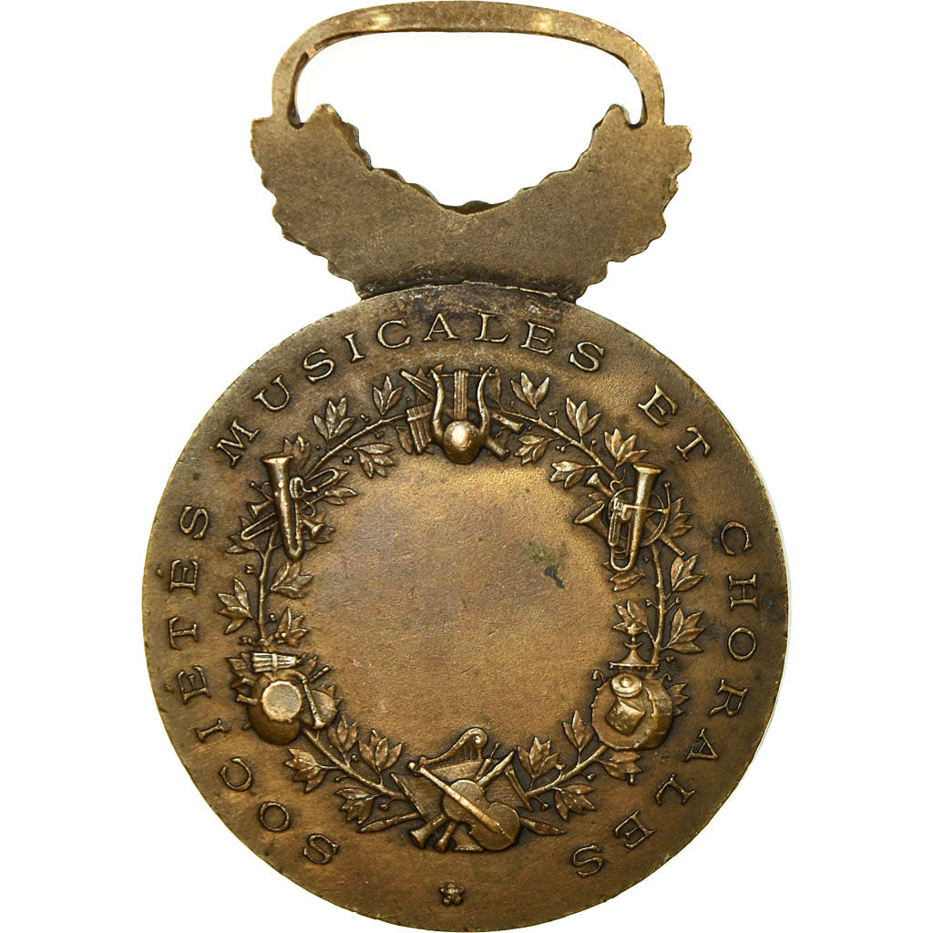 Francja, Sociétés musicales et chorales, Medal, Undated, Doskonała jakość